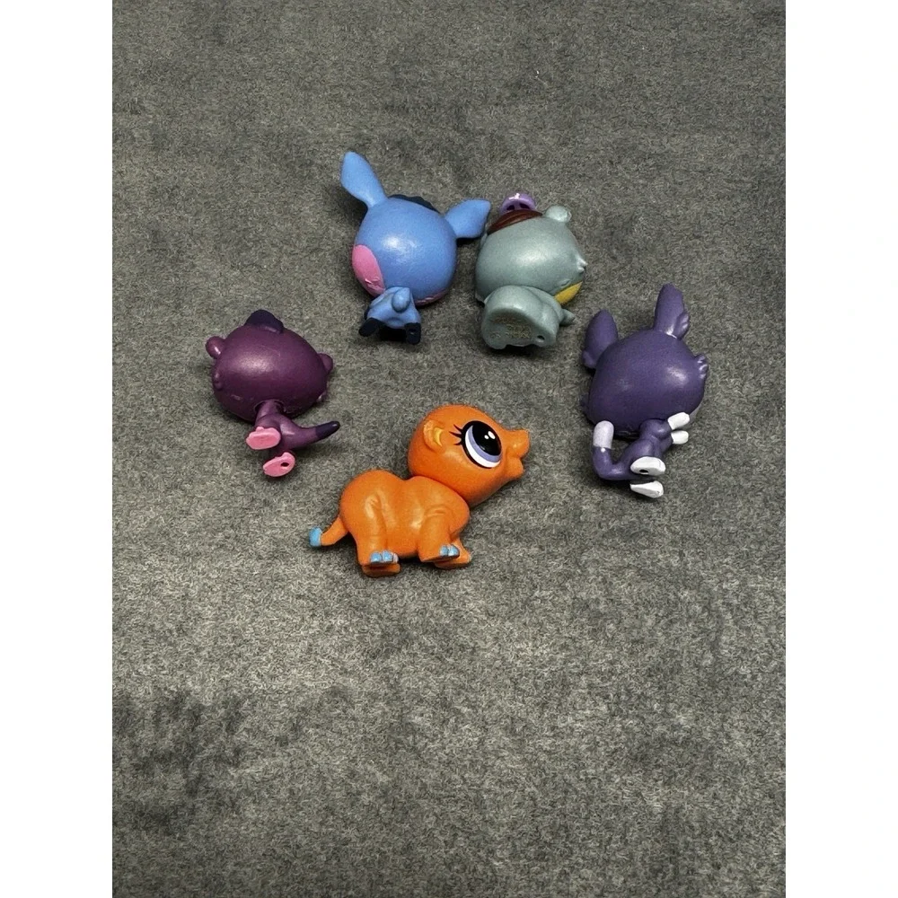 Littlest Pet Shop LPS Teensie Figure Lot 5 Mini Pets